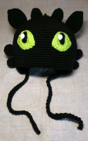 Night Fury Crochet Hat