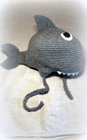 Crochet Hat Shark 